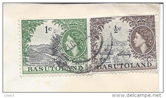 Basutoland (Lesotho) Lettre Pour La France Oblitération Illisible - 1933-1964 Crown Colony