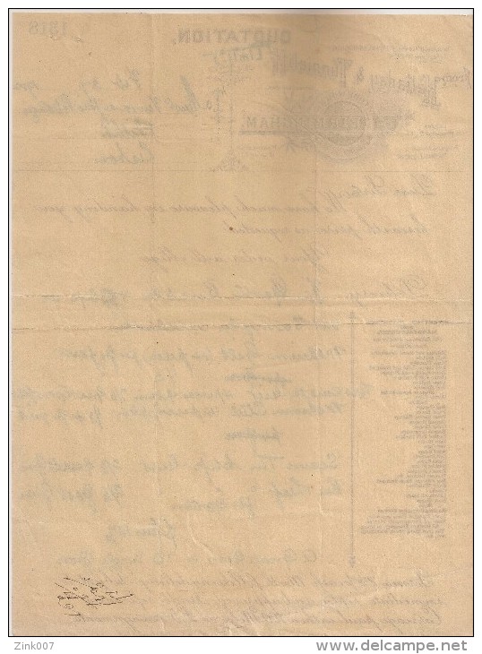 Fatura Papel Timbrado - Invoice England - 1902 HALLADAY & TUNNICLIFF - INVOICE - QUOTATION - BIRMINGHAM - Ver. Königreich