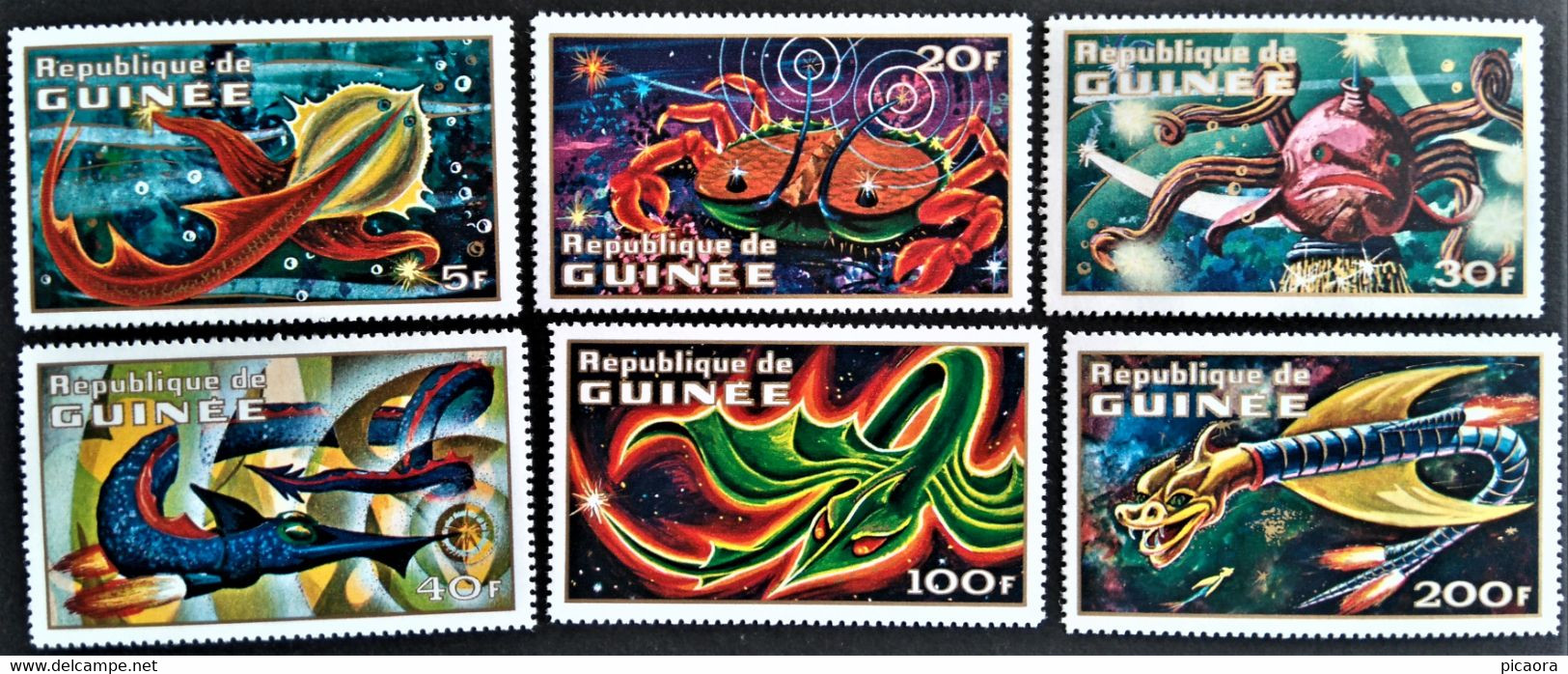 GUINEA  GUINEE  1972 FICTION ANIMALS  MNH  NEW** - Vignettes De Fantaisie