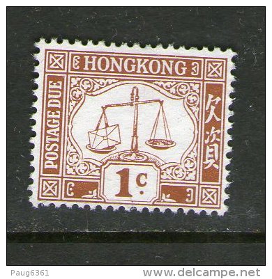 HONG-KONG 1938-65 TAXES  YVERT N°1 NEUF NG - Unused Stamps