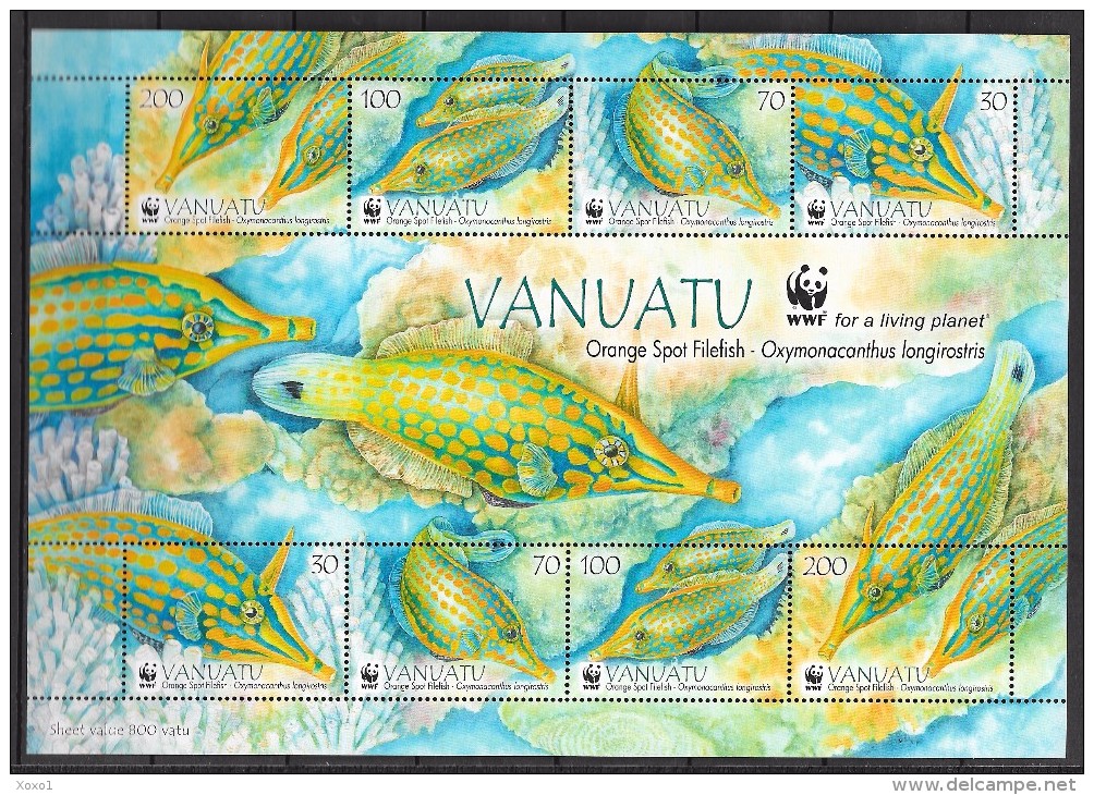 Vanuatu 2013 Fishes WWF  Msh  MNH** - Unused Stamps