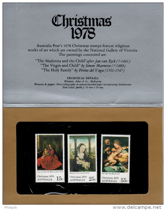 AUSTRALIE 1978 : Presentation Pack " NOEL ". Neuf ** MNH. Parfait état. - Presentation Packs