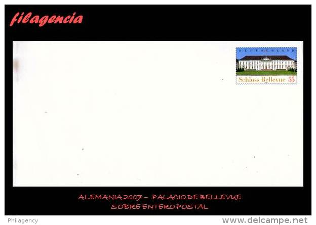 EUROPA. ALEMANIA. ENTEROS POSTALES. SOBRE ENTERO POSTAL 2007. PALACIO DE BELLEVUE. TIPO I - Enveloppes - Neuves