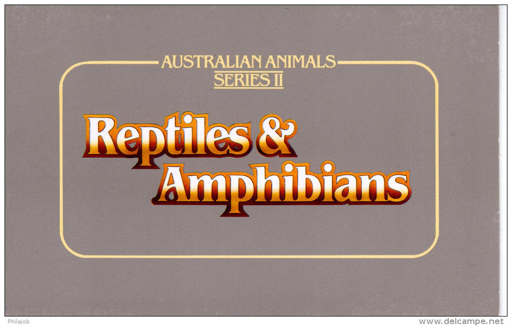 " REPTILES ET AMPHIBIENS " Sur Pack De Présentation D'Australie. Neuf ** MNH. Parfait état. - Autres & Non Classés