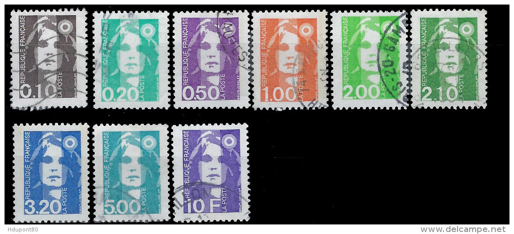 YT 2617 Au 2626 (sf 2634) - 1989-1996 Bicentenial Marianne