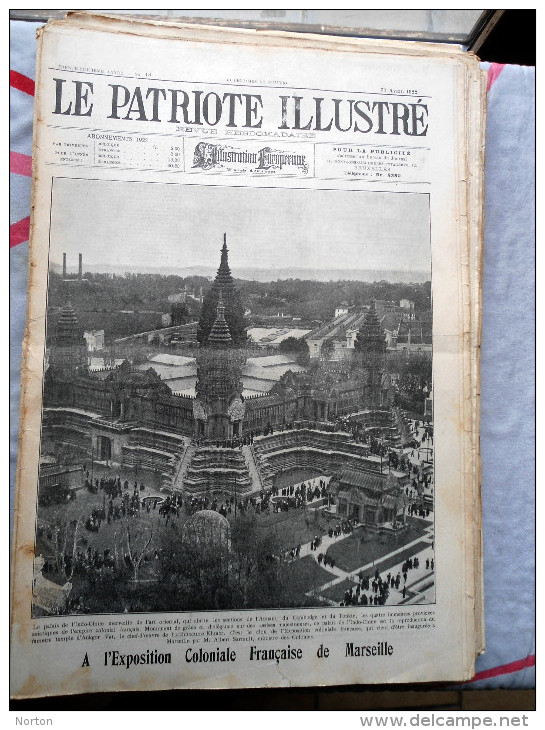 Le Patriote Illustré N°18 Du 30/04/1922 Marseille Millerand Algérie Paris Bellevue Rodin - Collections