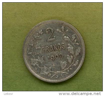 LEOPOLD II - 2 Francs 1909 FR - 2 Frank