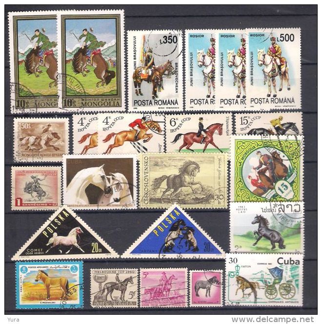 Lot 106b Horses 23 Different - Caballos