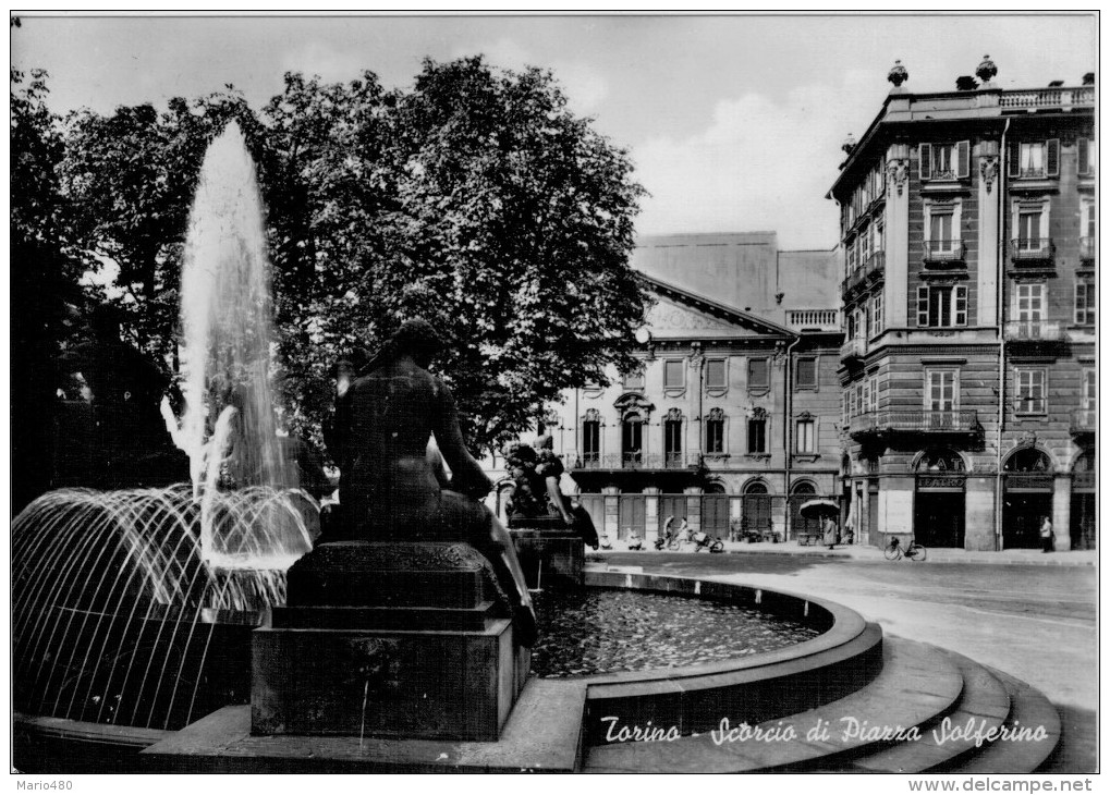 TORINO   SCORCIO  DI  PIAZZA   SOLFERINO      (VIAGGIATA) - Places & Squares