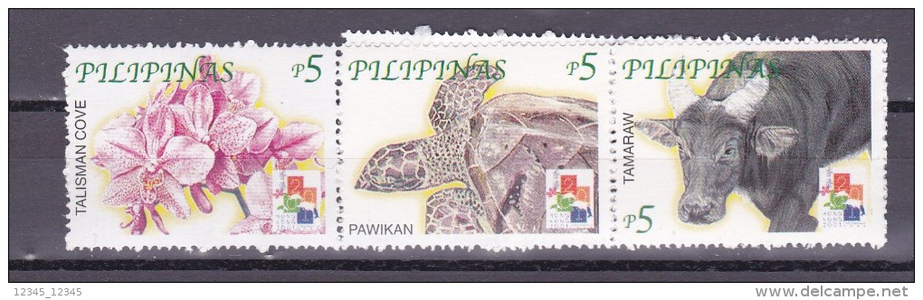 Philipijnen 2001, Postfris MNH, Flowers, Annimals ( Foldet See Scan ) - Philippines