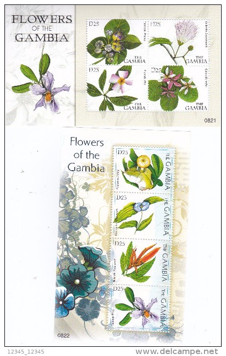 Gambia 2008, Postfris MNH, Flowers - Gambia (1965-...)