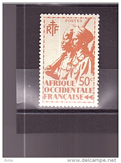 7  **  Y&amp;T  Tirailleurs Sénégalais &amp; Cavalier Maure   *A.O.F"  2A/05 - Unused Stamps