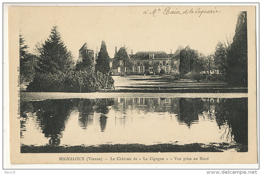 Chateau De La Cigogne à Mignaloux à Mr Bain De La Coquerie - Sonstige & Ohne Zuordnung