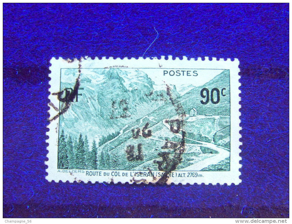 * 1937 N° 358 COL DE L'ISERAN   OBLITÉRÉ DOS CHARNIÈRE - Used Stamps