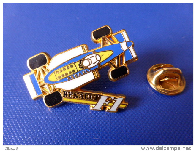 Pin's Arthus Bertrand - Renault F1 - Formule 1 - Voiture De Course (AD3) - Arthus Bertrand