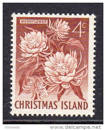 CHRISTMAS ISLAND - 1963 4c DEFINITIVE MOONFLOWER STAMP FINE MNH ** SG12 - Christmas Island