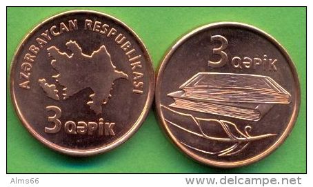 Azerbaijan 2006 (ND) 3 Qapik KM#40 UNC / BU !!! - Aserbaidschan