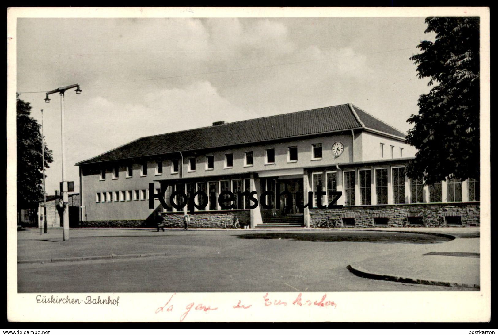 ALTE POSTKARTE EUSKIRCHEN BAHNHOF Bahnhofsuhr Vorplatz Uhr Clock Horloge Station Gare AK Ansichtskarte Cpa Postcard - Euskirchen