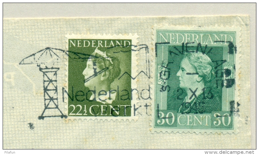 Nederland - 1946 - 22,5 Cent Konijnenburg En 30 Cent Bevrijding Als Mengfrankering Op LP-brief Naar Johannesburg - Brieven En Documenten