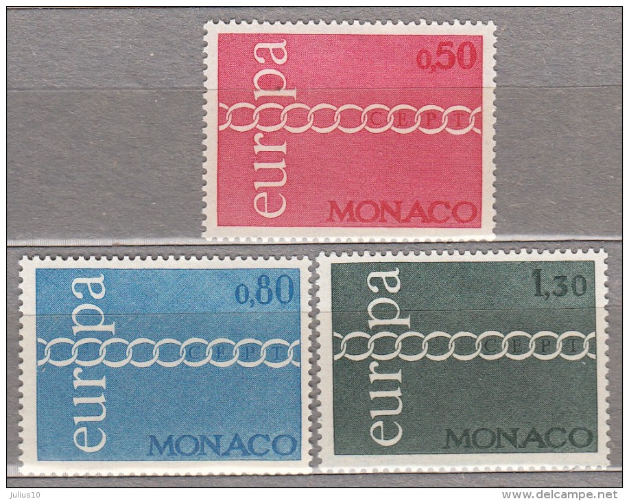 EUROPA CEPT 1971 Monaco Mi 1014 - 1016 MNH (**) #19715 - Neufs