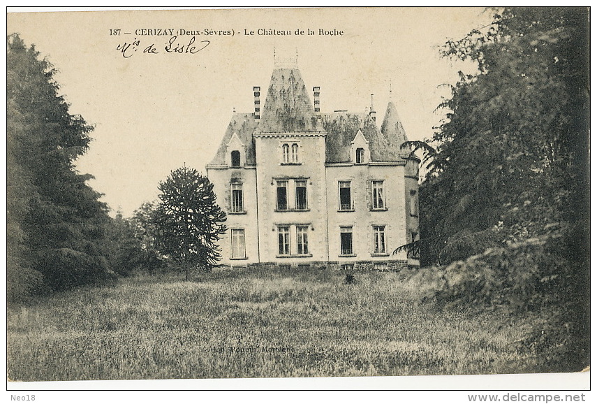 Chateau De La Roche à Cerizay Au Marquis De Lisle - Cerizay