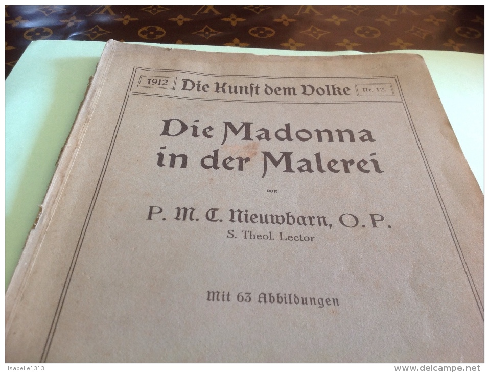 1912  Die Kunrt Dem Dolke Die Madonna In Der Malerei En L état - Autres & Non Classés