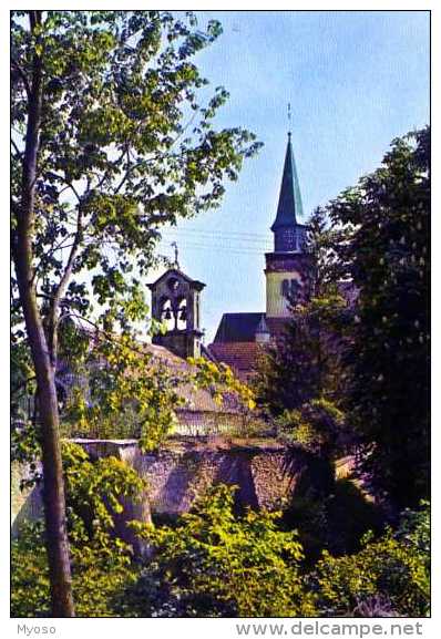 67 LAUTERBOURG Temple Protestant Et Eglise Catholique Vue Prise De La Batterie Haute - Lauterbourg