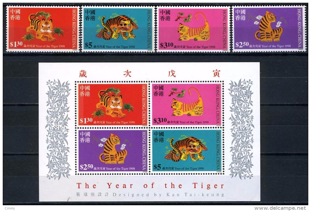 1998 -  HONG KONG / CINA - Catg. Mi. 834/837 + Block 57 - NH - (D11032016......) - Neufs