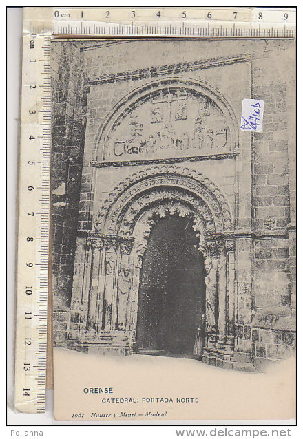 PO4710D# SPAGNA - ORENSE - CATEDRAL - PORTADA NORTE  Ed.Hauser Y Menet  No VG - Orense