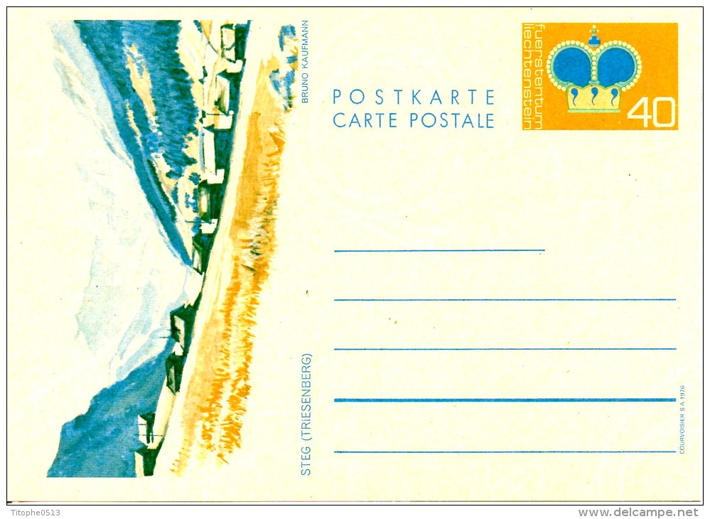 LIECHTENSTEIN. Entier Postal. Triesenberg. - Stamped Stationery