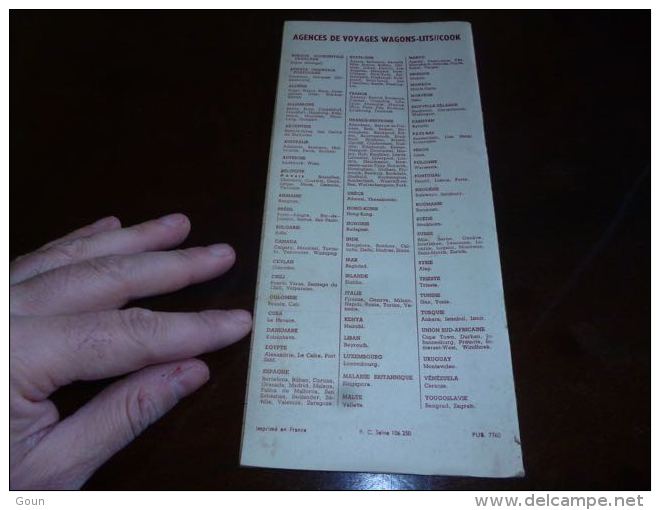AA3-9 LC146 1955 Compagnie Des Wagons Lits Services Martimies Et Aériens Mars 1955 Europe Antilles Amérique Aviation - Horarios