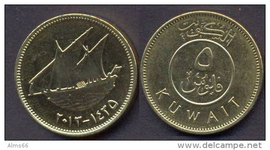 Kuwait - 5 Fils  2013 - 1435 UNC -- Ship - Kuwait