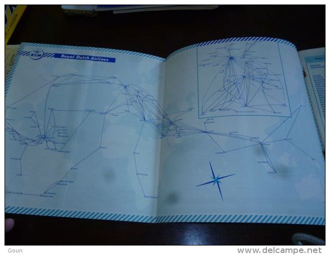 AA3-9 LC146 KLM Airlines Timetable Schedules 50 Pages Aviation Airlines  April 1955 - Horarios