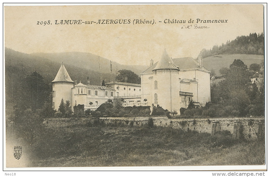 Chateau De Pramenoux à Lamure Sur Azergues à Mr Baure - Lamure Sur Azergues