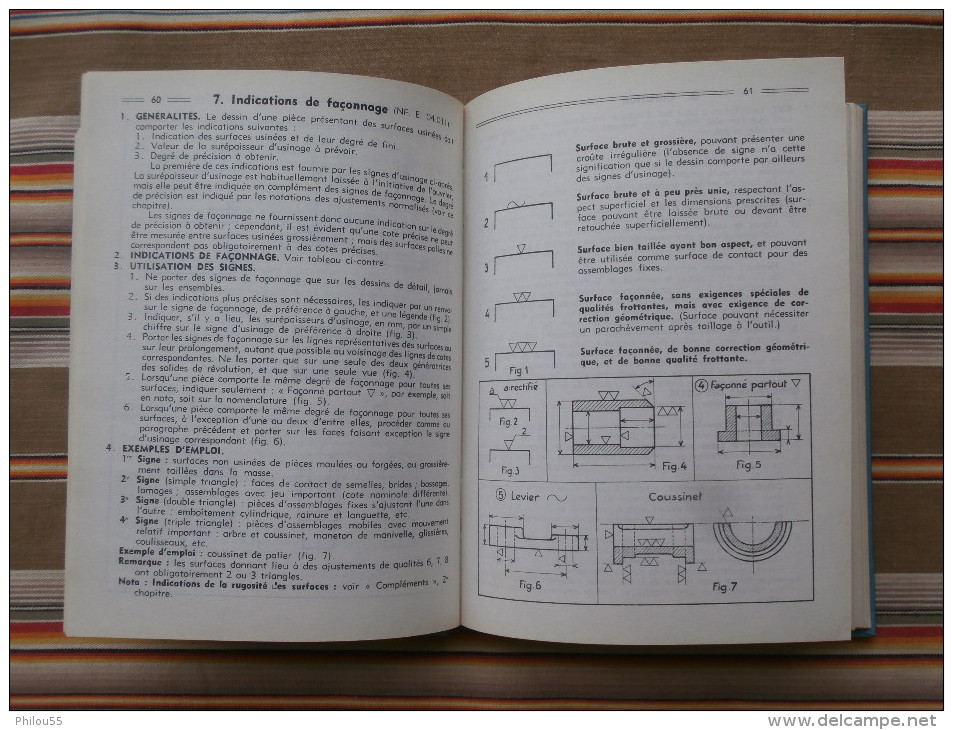 AIDE MEMOIRE de l'eleve dessinateur M. NORBERT NIMES   1965 - 1966