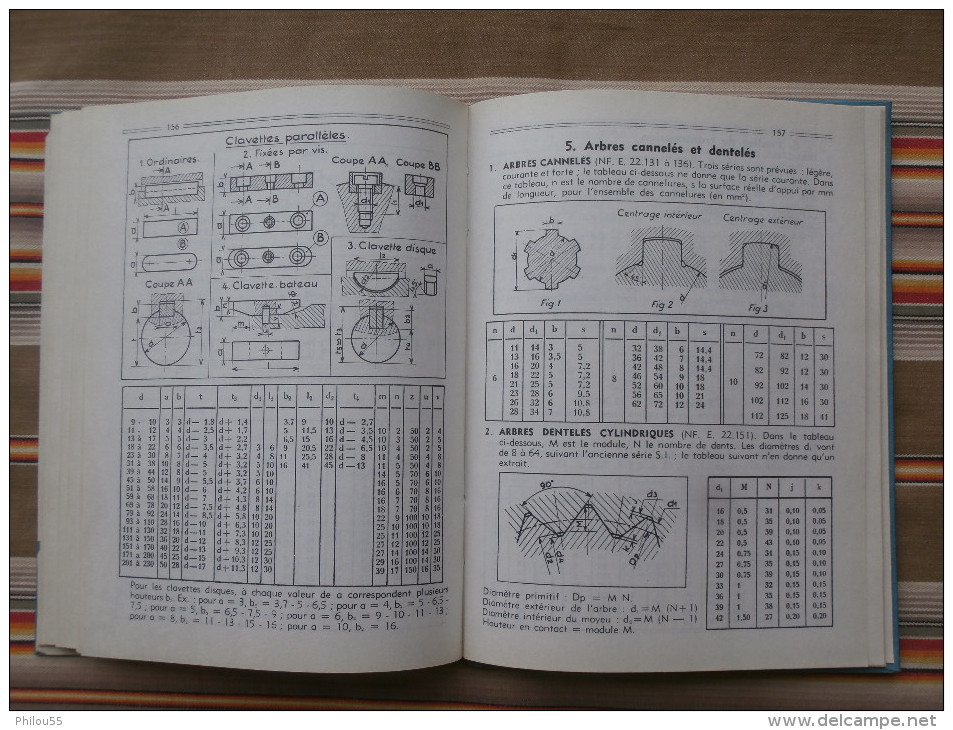 AIDE MEMOIRE de l'eleve dessinateur M. NORBERT NIMES   1965 - 1966