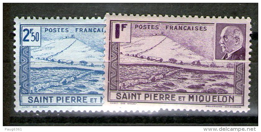 SAINT-PIERRE ET MIQUELON 1941  YVERT  N°210/11 NEUF MLH* - Ongebruikt