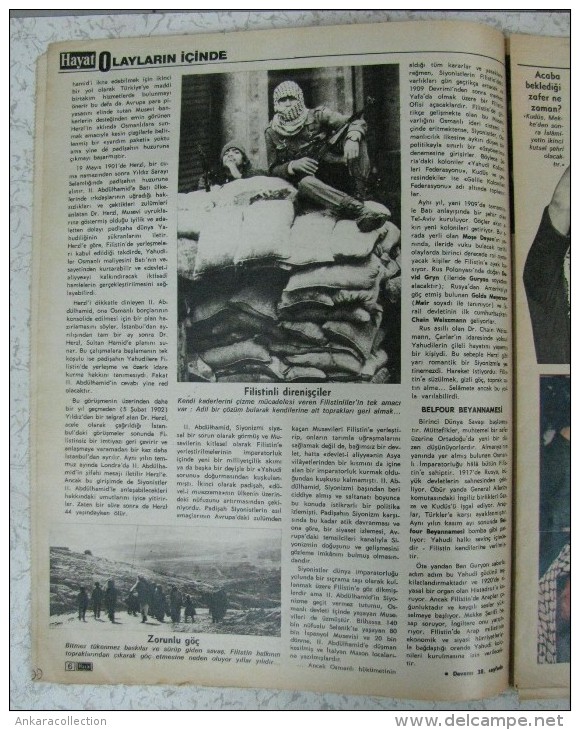 AC - YASSER ARAFAT, HAYAT MAGAZINE 10 MARCH 1986 FROM TURKEY - Revues & Journaux