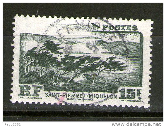 SAINT-PIERRE ET MIQUELON 1947 MONTAGNE  YVERT  N°341 OBLITERE - Used Stamps