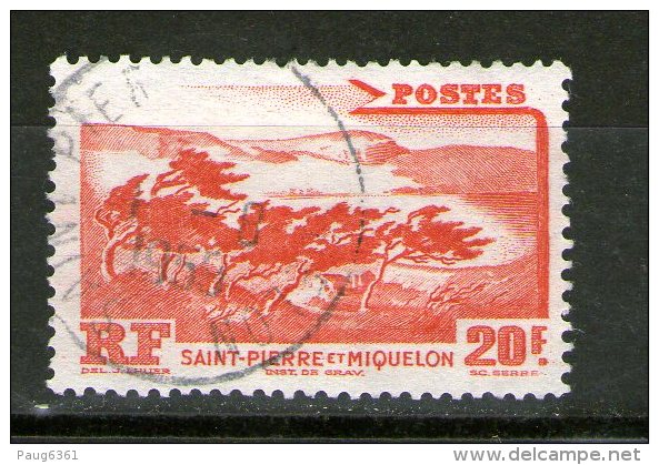 SAINT-PIERRE ET MIQUELON 1947 MONTAGNE  YVERT  N°342 OBLITERE - Used Stamps