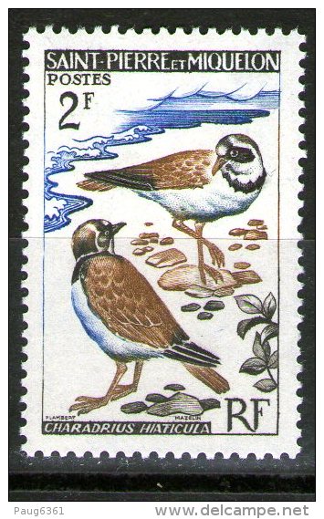 SAINT-PIERRE ET MIQUELON 1963 OISEAUX  YVERT  N°366 NEUF MNH** - Ongebruikt