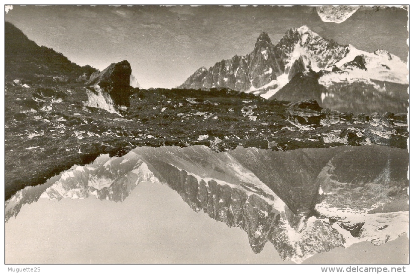 Carte Postale De Chamonix ( Haute Savoie )  Le Lac Blanc Et L’aiguille Verte - Chamoux Sur Gelon