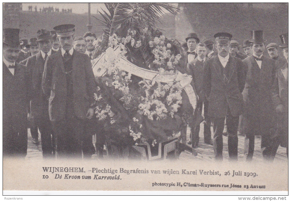 Wijneghem Wijnegem Begrafenis Karel Verbist 10 "De Kroon Van Karreveld" Funeral Cyclist Cyclisme Cycling - Wijnegem