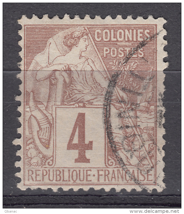 Colonies General Issues 1881 Yvert#48 Used - Alphee Dubois