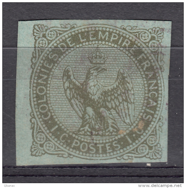 Colonies General Issues 1859 Yvert#1 Used - Águila Imperial