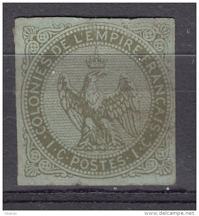 Colonies General Issues 1859 Yvert#1 Used - Eagle And Crown
