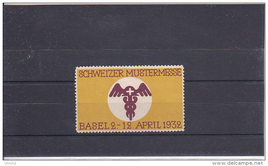 Reklamemarke Schweizer Mustermesse Basel 1932 (369) - Erinnophilie