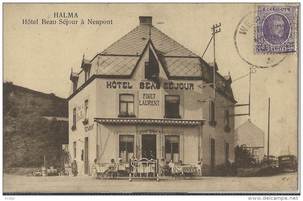 Halma.  -   Hotel Beau Séjour à Neupont;  1922 - Wellin