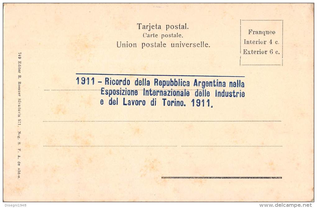 04988 "RIO CAPITAN , TIGRE, REP. ARGENTINA" CART. POST. ORIG. NON SPEDITA. - Argentine