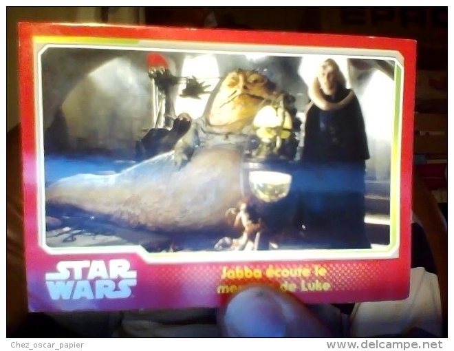 Carte Star Wars Topps Numéro 100 Jabba Ecoute Le Message De Luke - Star Wars